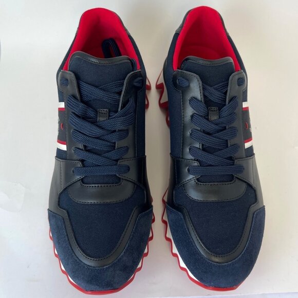 Christian Louboutin Nastroshark Low Top Men Sneakers Navy Blue Size 45 US12 - Picture 2 of 16